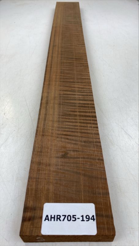 Neck Sycamore / European Maple, curly, Choco, for bass - Unique Piece #194